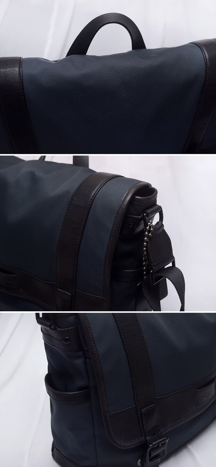 코치 (COACH) 방탄 나일론 캔버스 레더 플랩 메신저백 상품이미지5