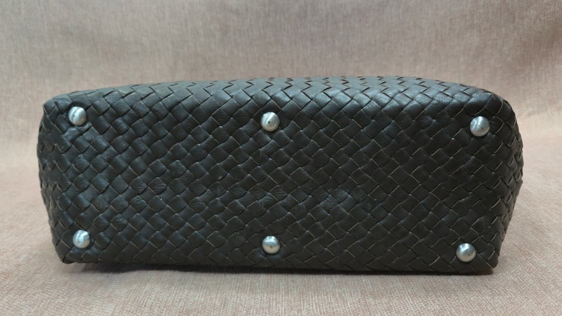 헬렌카민스키 정품 인트레치아토 위빙 레더 토트백 (다크브라운) 상품이미지5