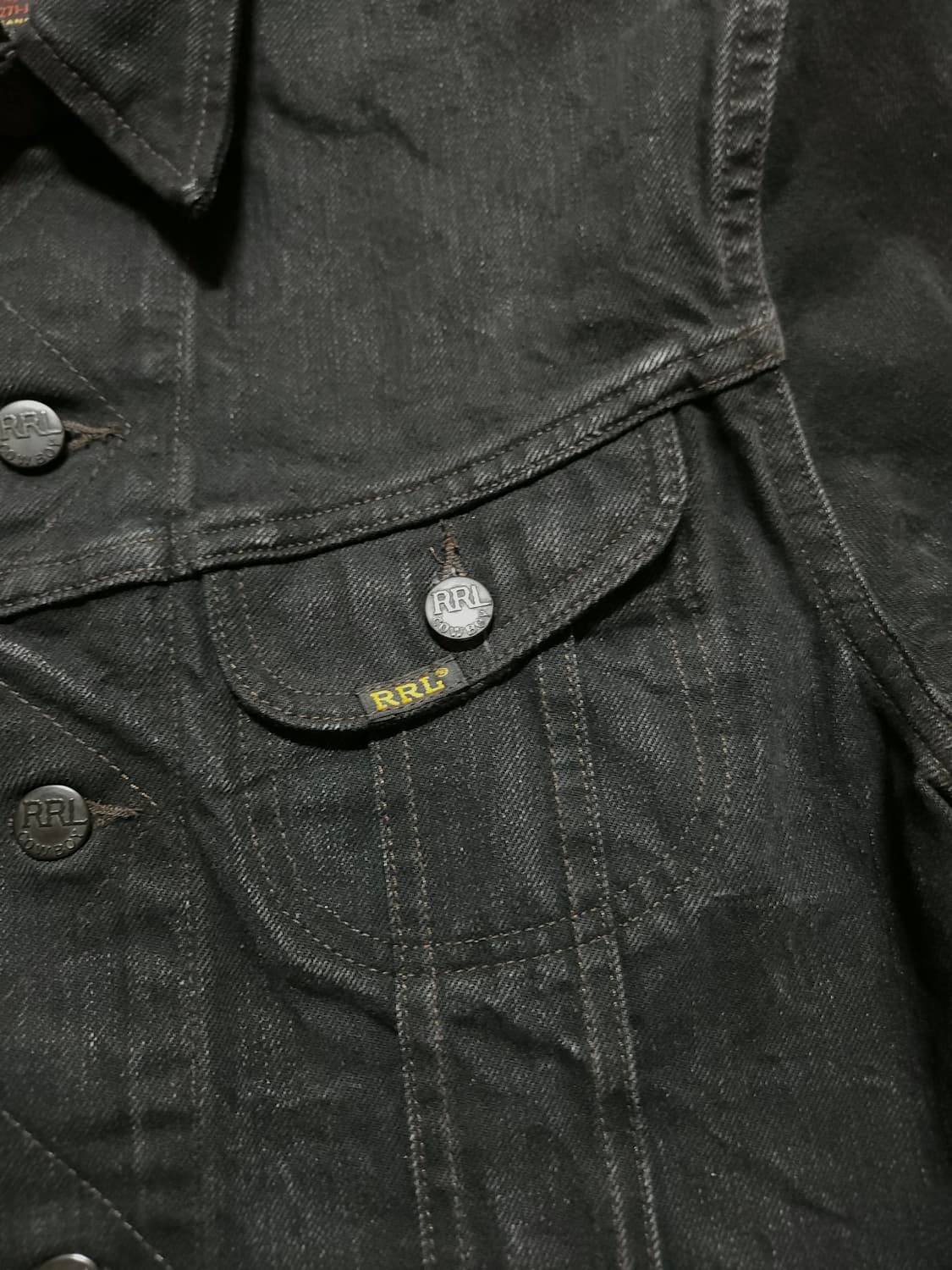 RRL lot271 블랙 데님 자켓 상품이미지3