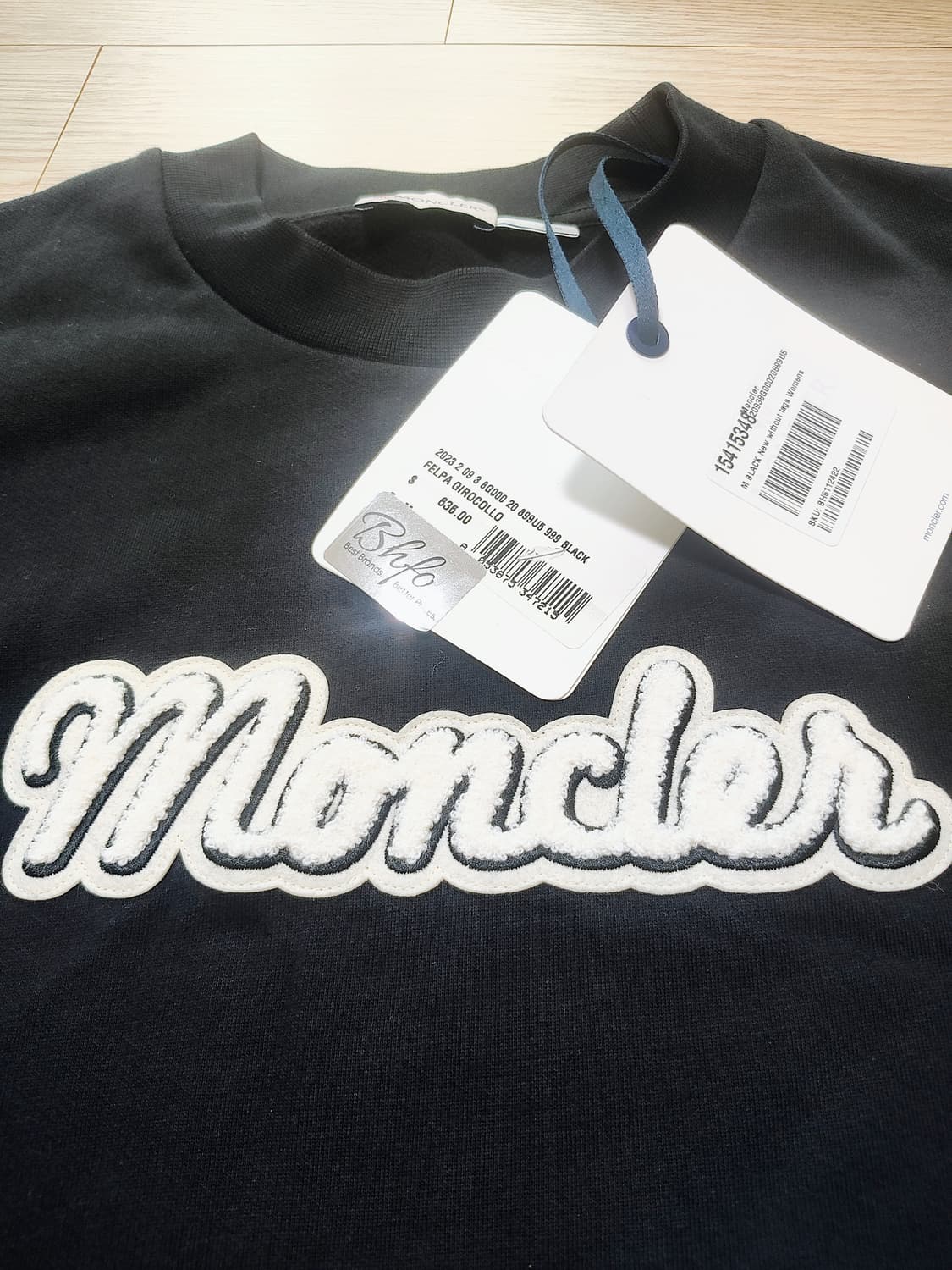 몽클레어 여성 맨투맨 티셔츠 새상품 M 상품이미지6