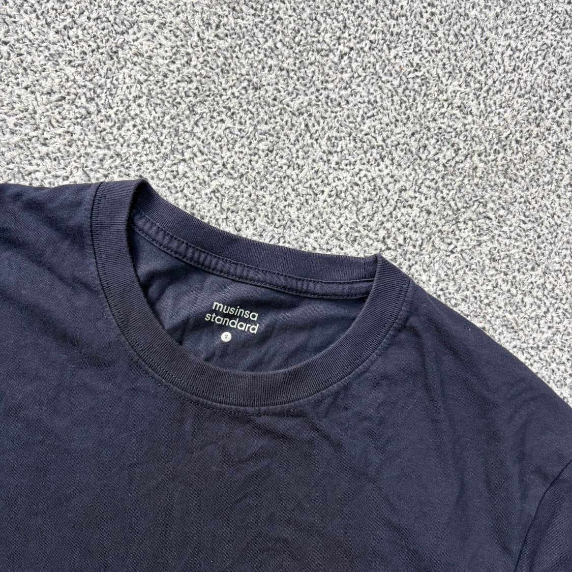 S 무신사스탠다드 반팔티 라운드 네이비 0311J 상품이미지2