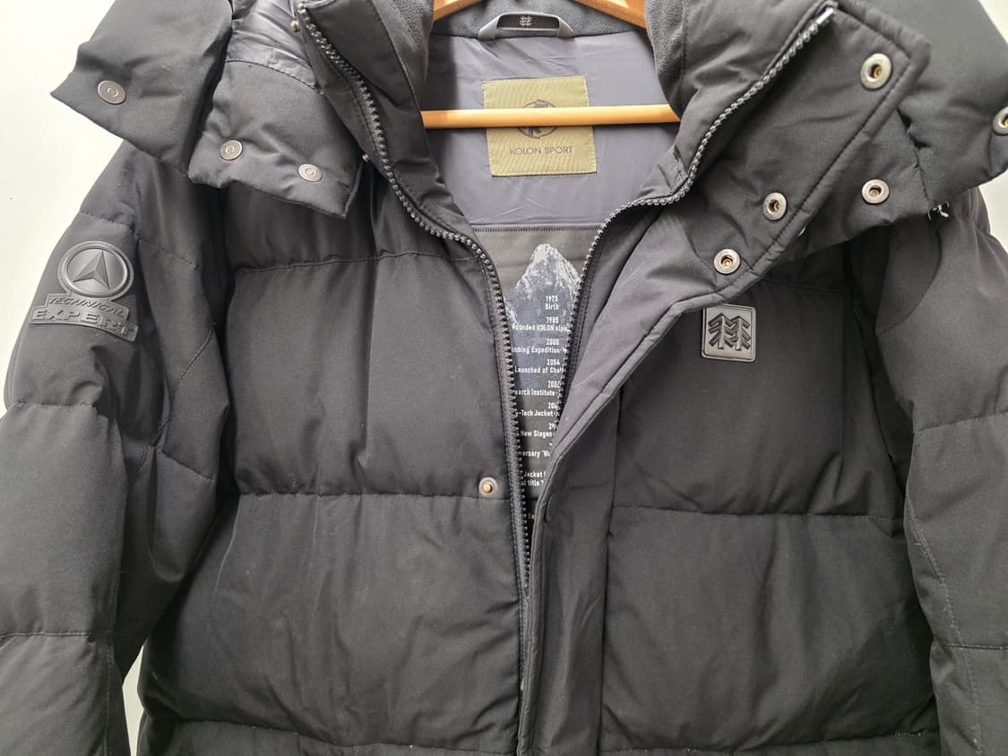 코오롱스포츠 45주년 기념 여성 구스다운 롱패딩.  싸이즈 90 상품이미지5