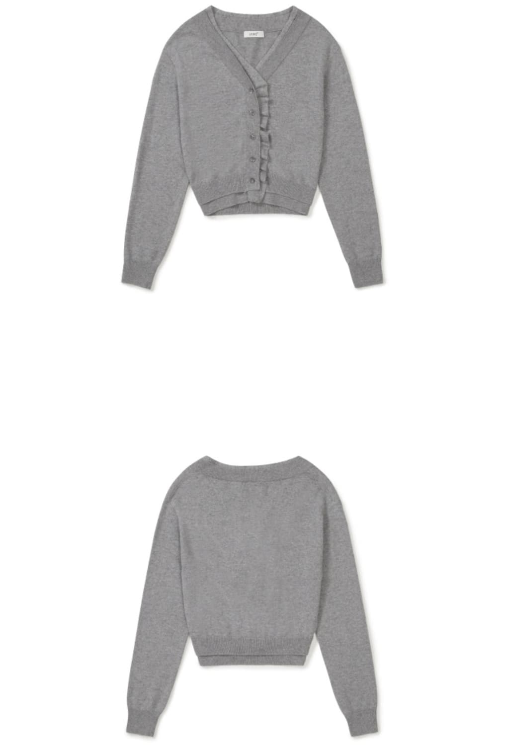 LCDC TM 더블 레이어 웨이비 가디건 상품이미지5