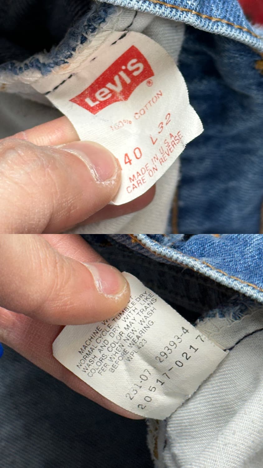 90's USA Made 리바이스 517 오렌지탭 부츠컷 상품이미지9