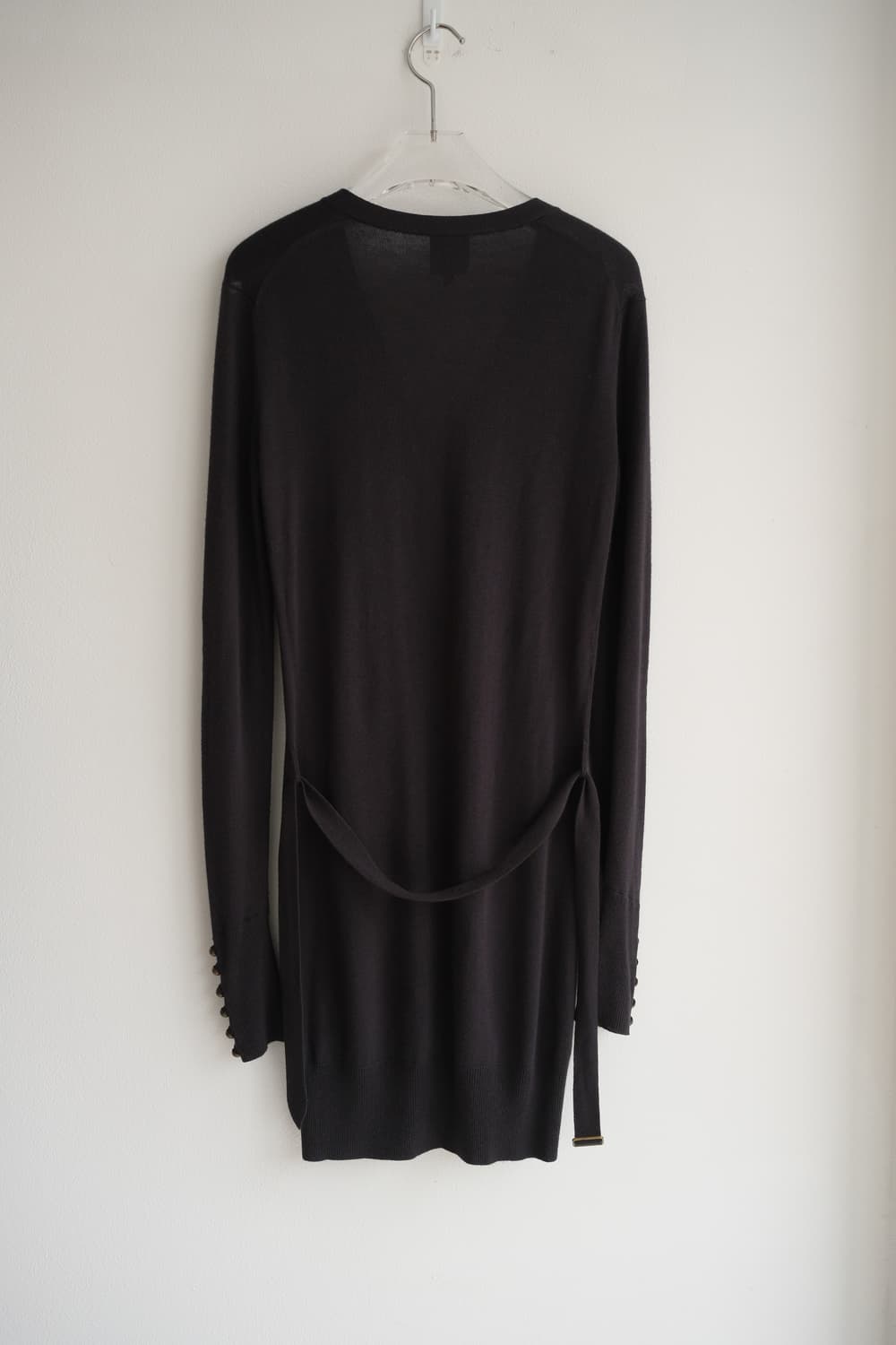 Button long cashmere blended cardigan 상품이미지8