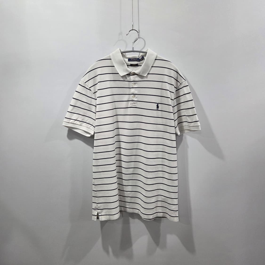 폴로랄프로렌 피케 스트라이프 반팔 카라티 L 상품이미지1
