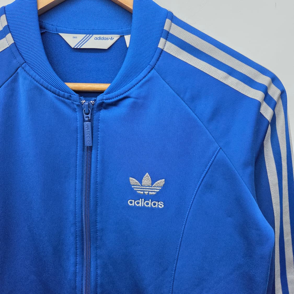 아디다스 블루 져지 트랙탑 여성m 상품이미지3
