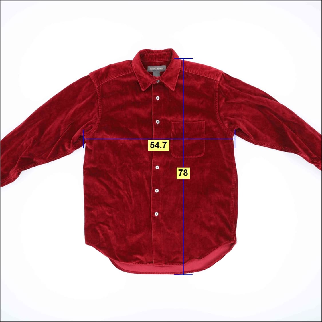 S 바나나리퍼블릭 벨벳 셔츠 0414H1 상품이미지4