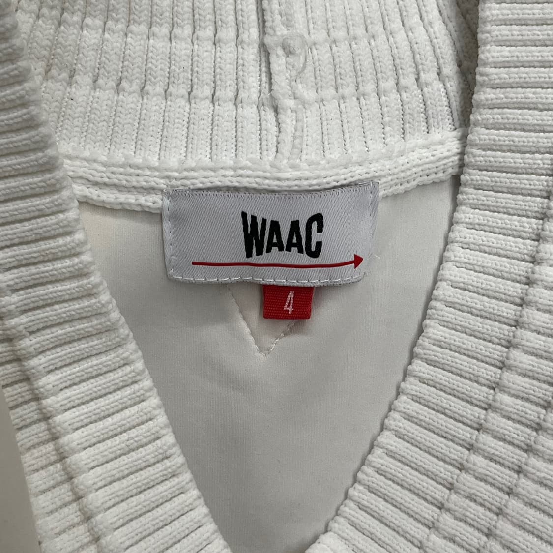 [정품/4] WAAC 화이트 케이블 니트 맨투맨 b14 상품이미지5