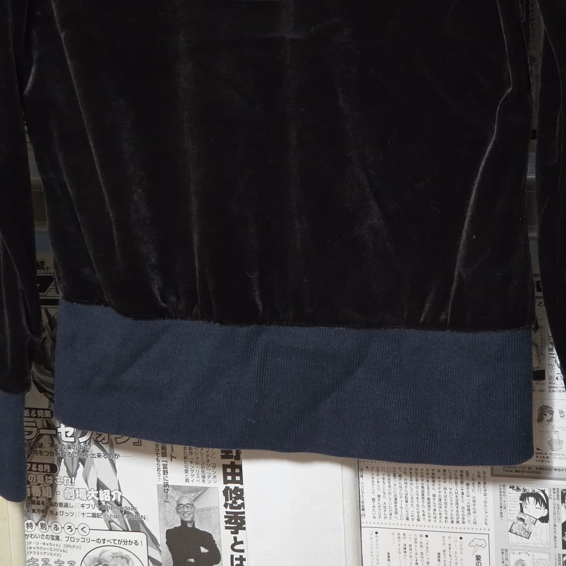 퓨마 Y2K 블랙 벨벳 슬림핏 후드집업 상품이미지8