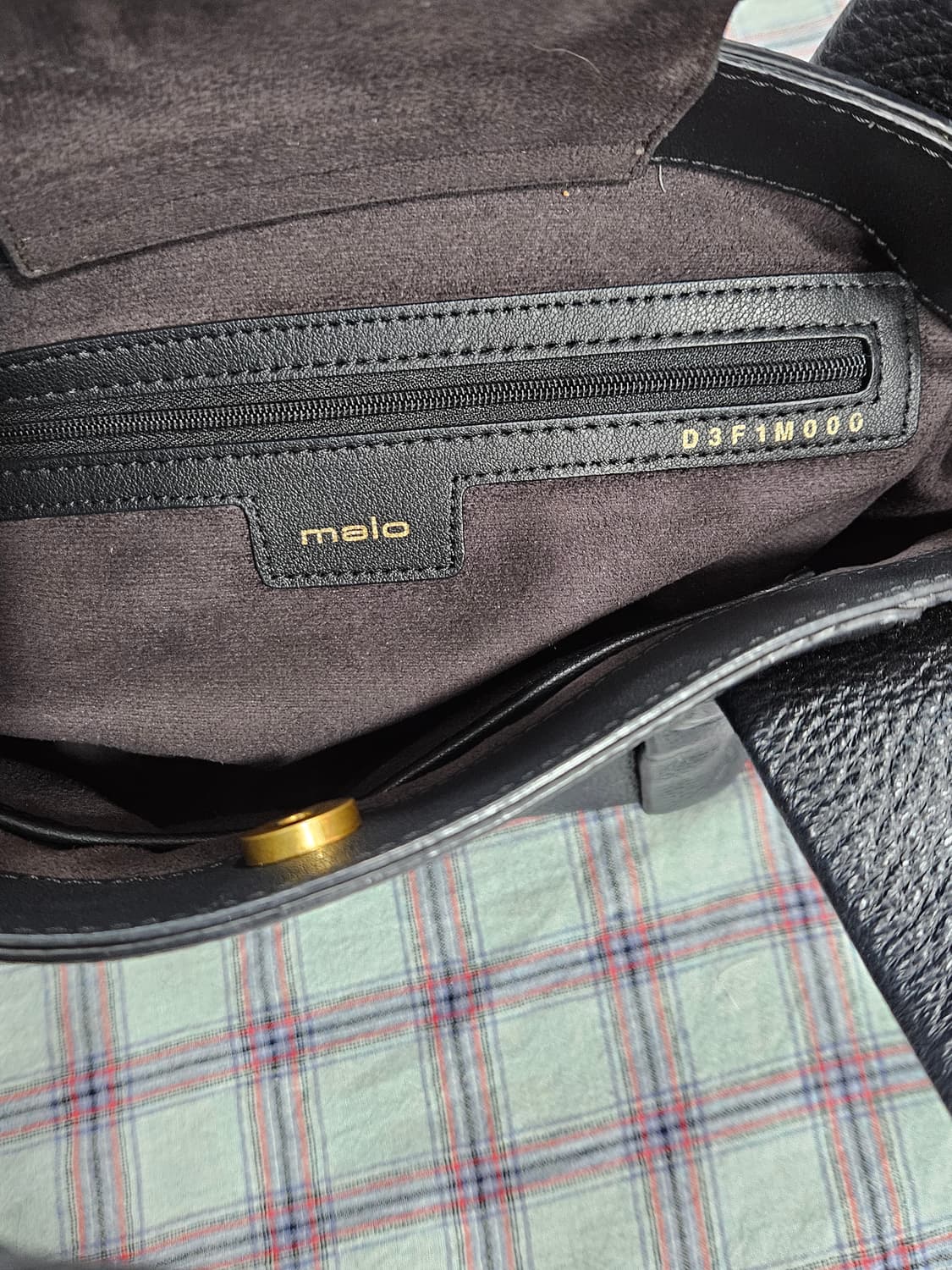 말로(malo) 가죽 토트백 겸 크로스백 블랙  상품이미지4