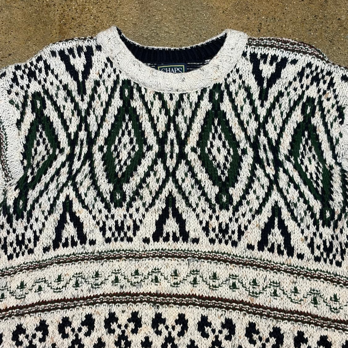 90s Made in USA 빈티지 챕스 랄프로렌 크리스마스 니트 상품이미지4