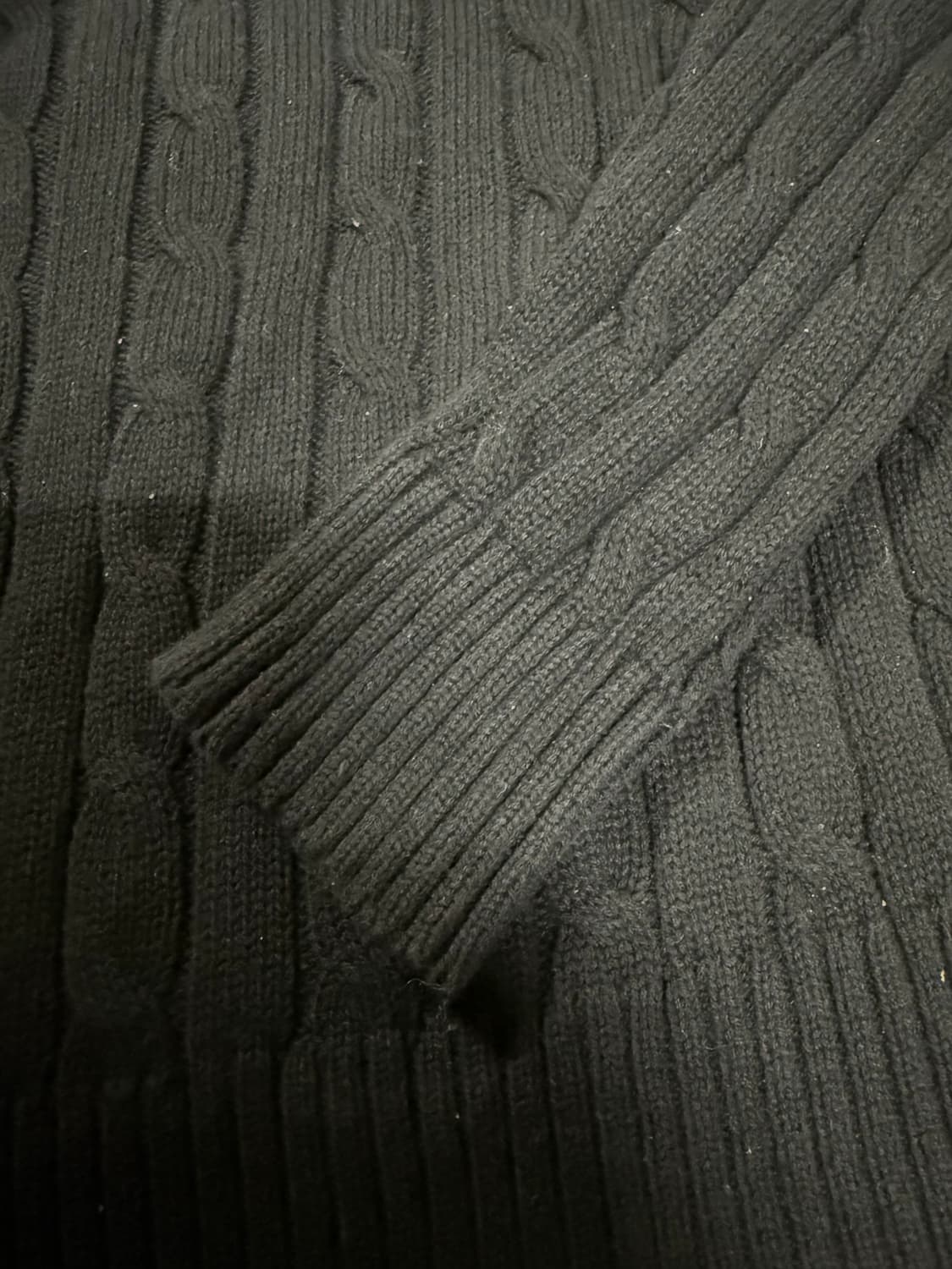 폴로 랄프로렌 블랙 케이블 니트 상품이미지5