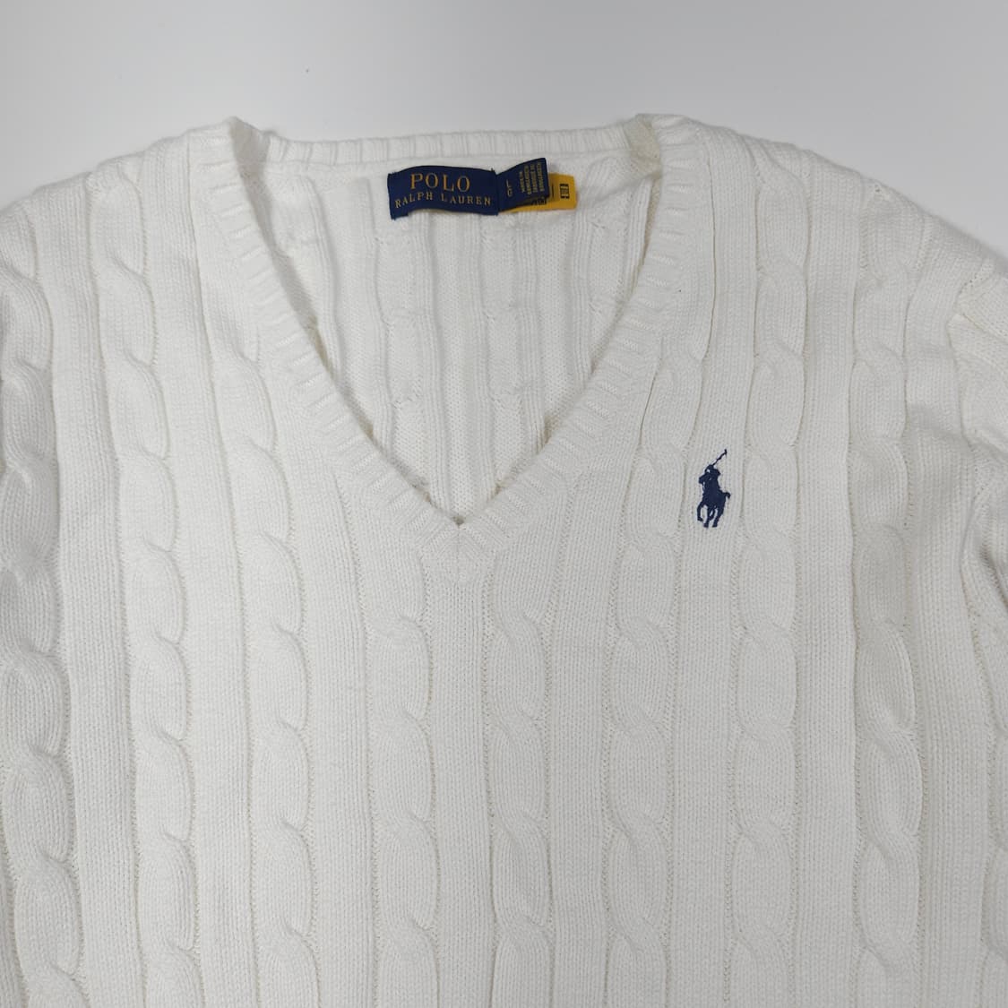 폴로 랄프로렌 화이트 케이블 니트 상품이미지2