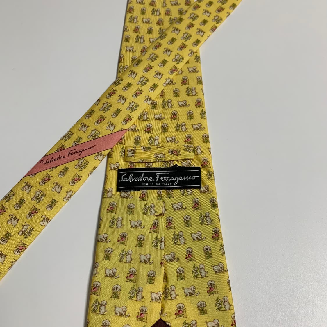 살바토레 페레가모 명품넥타이 이태리 100실크 최상급 도그패치 상품이미지5