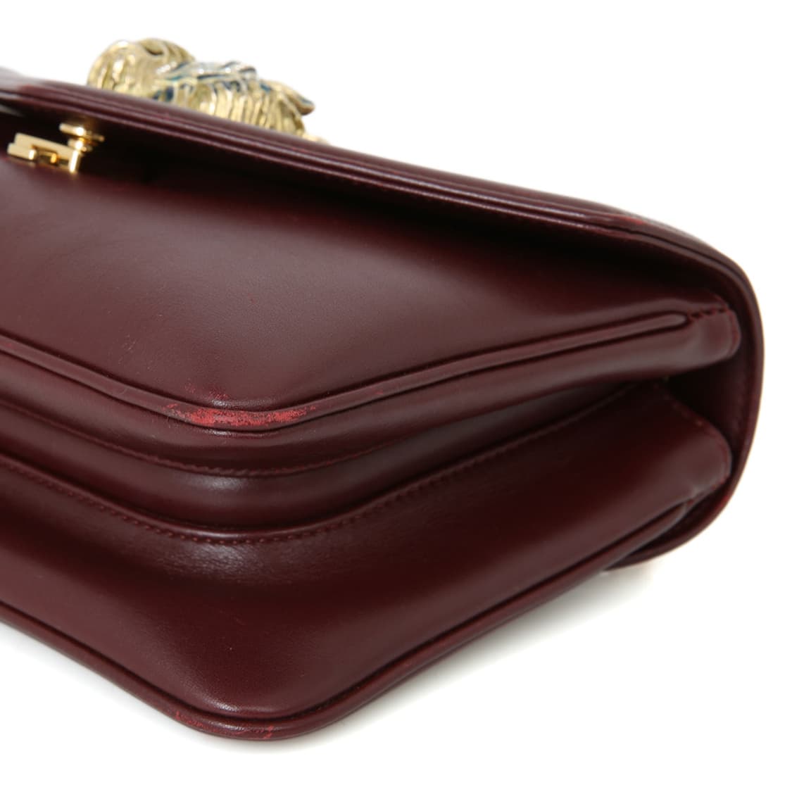 구찌 주미 타이거 체인 크로스 미니숄더백 버건디 537243 상품이미지10