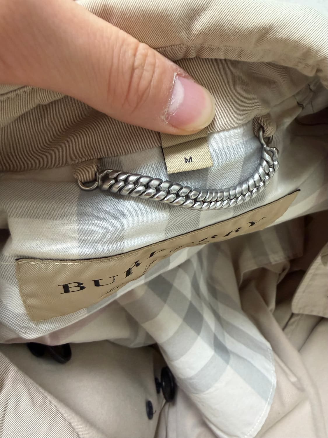 [M] 버버리 하프 트렌치 코트 자켓 상품이미지4