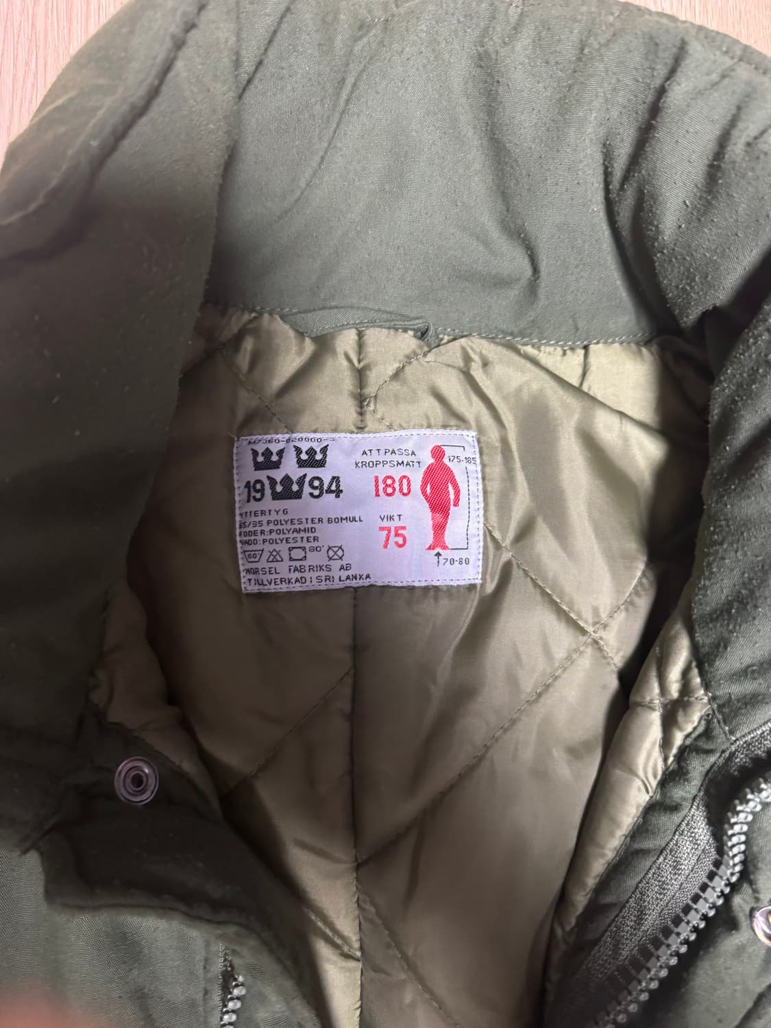 스웨덴군 m90 파카 조인성파카 상품이미지4