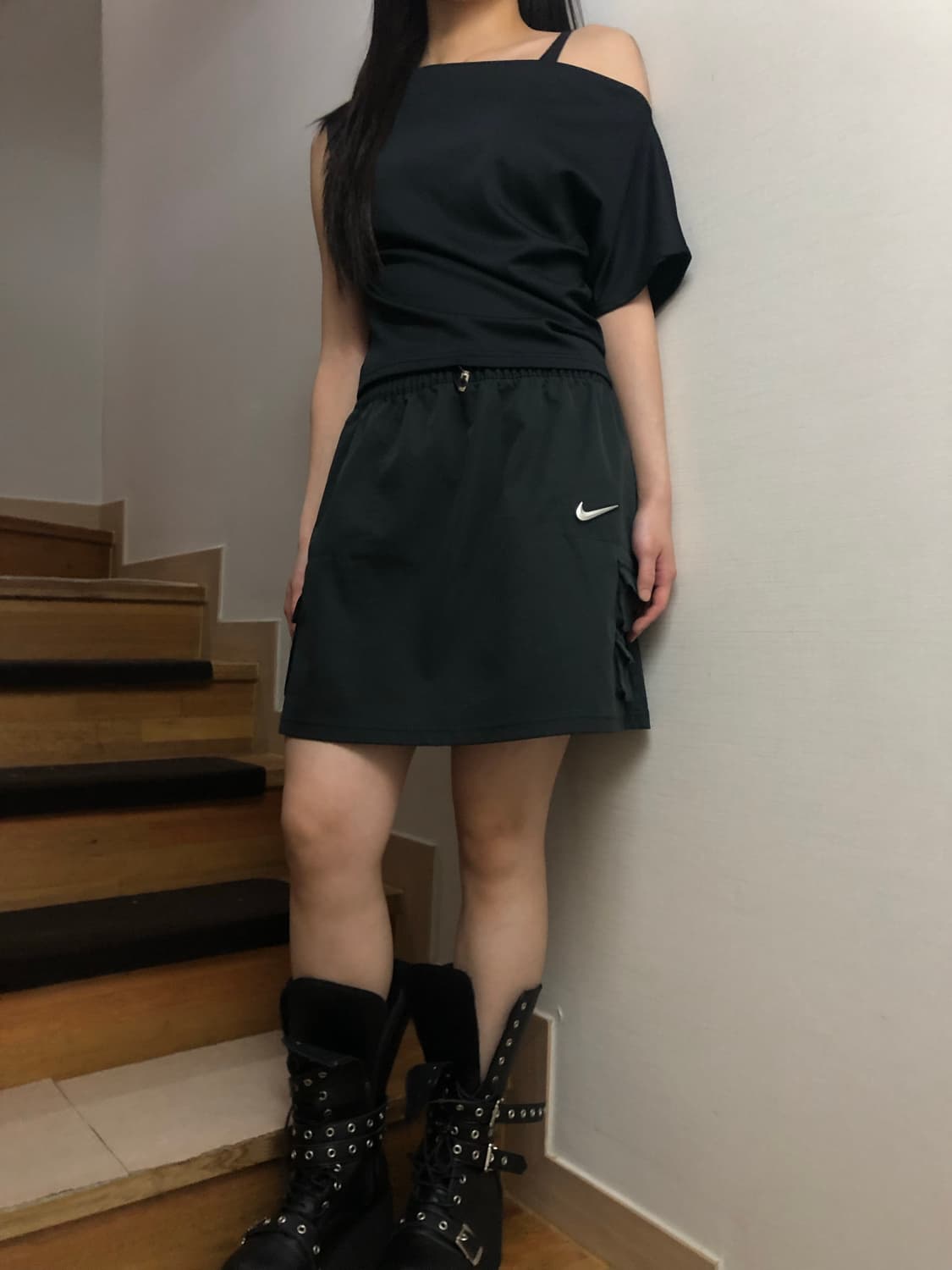 빈티지 나이키 블랙 포켓 스커트 상품이미지6