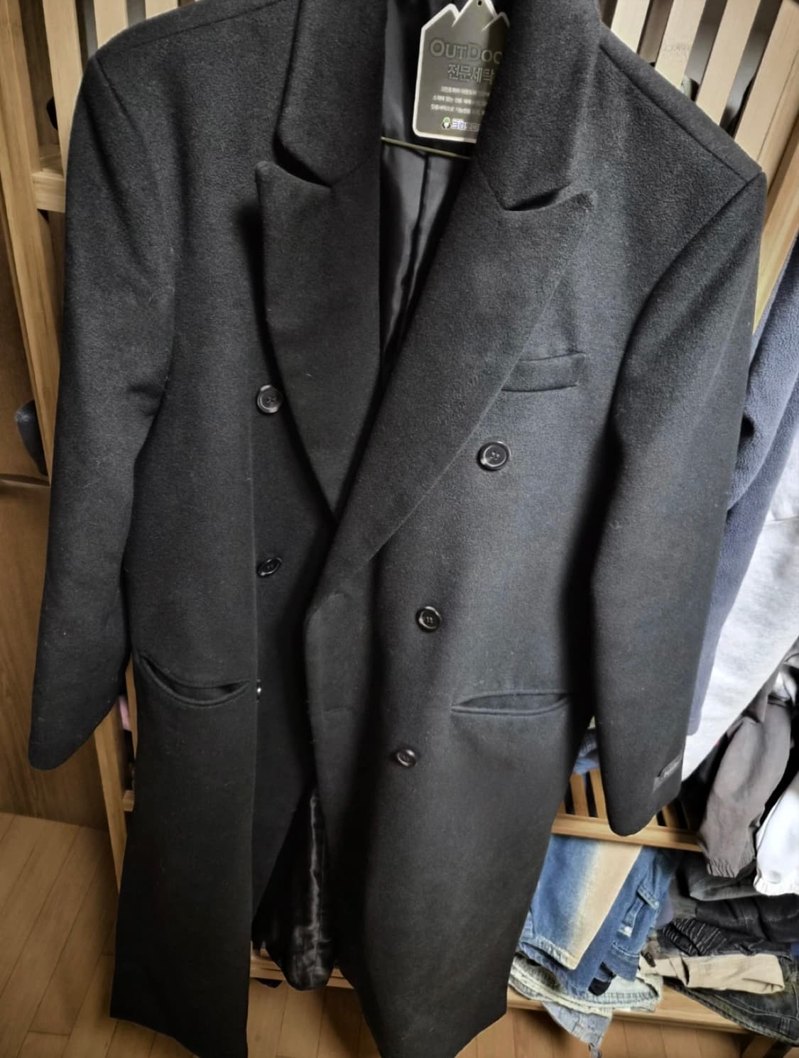 데꼬로소 [Handmade] 테일러드 롱더블코트 XL 상품이미지8