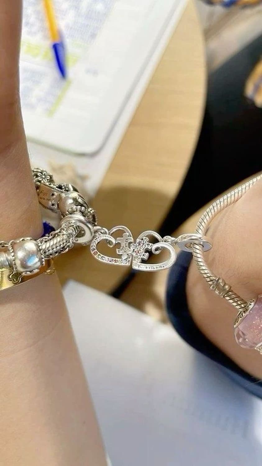 판도라 참 792239C01 스플리터블 퍼즐 피스 하트 프렌드쉽 펜던트  상품이미지4