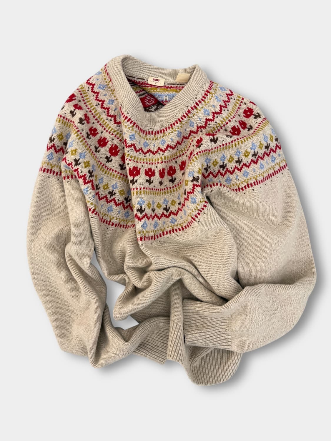 리바이스 루즈핏 노르딕 패턴 니트 상품이미지2