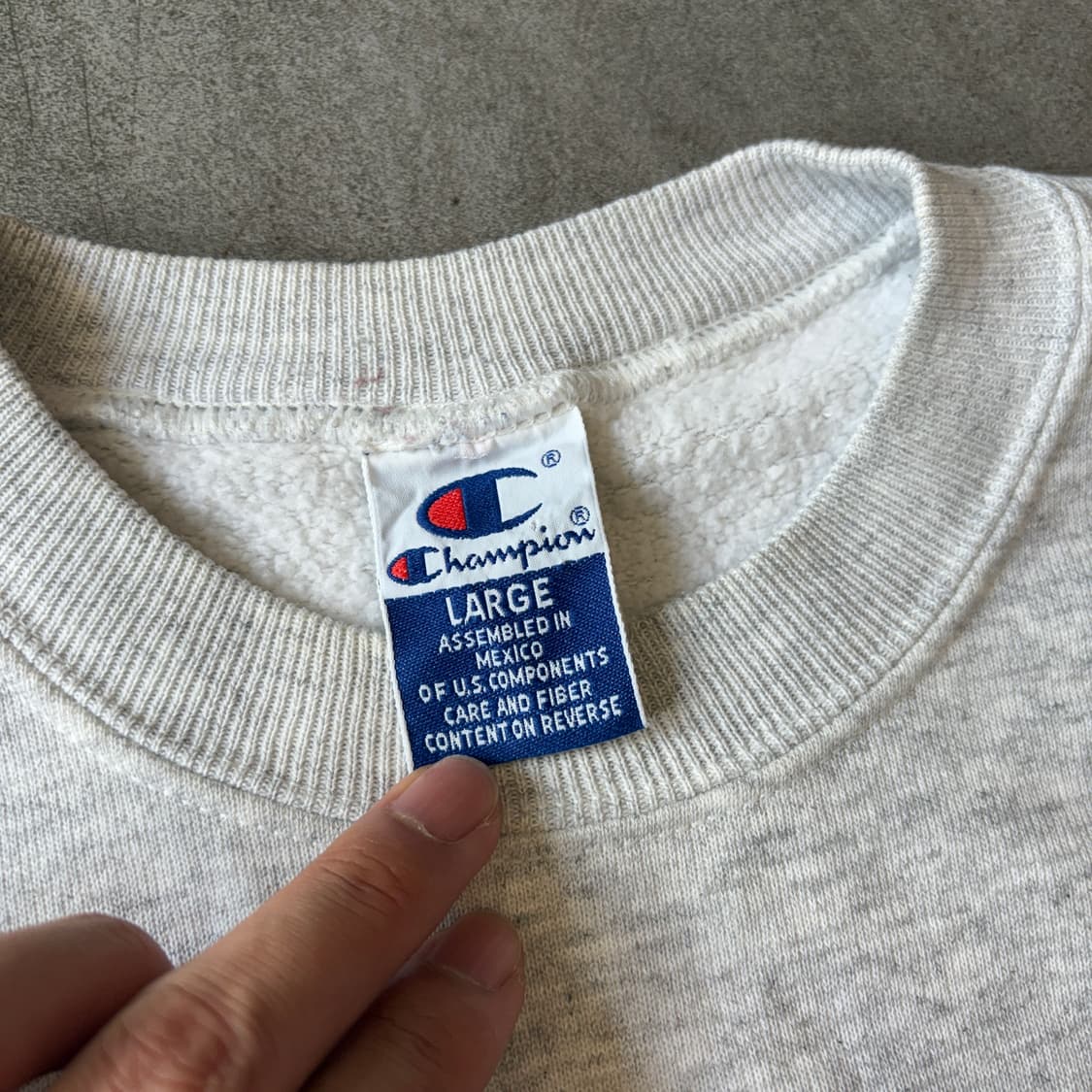 90s 90년대 생산 챔피온 멜란지 스웻 셔츠 맨투맨 상품이미지5