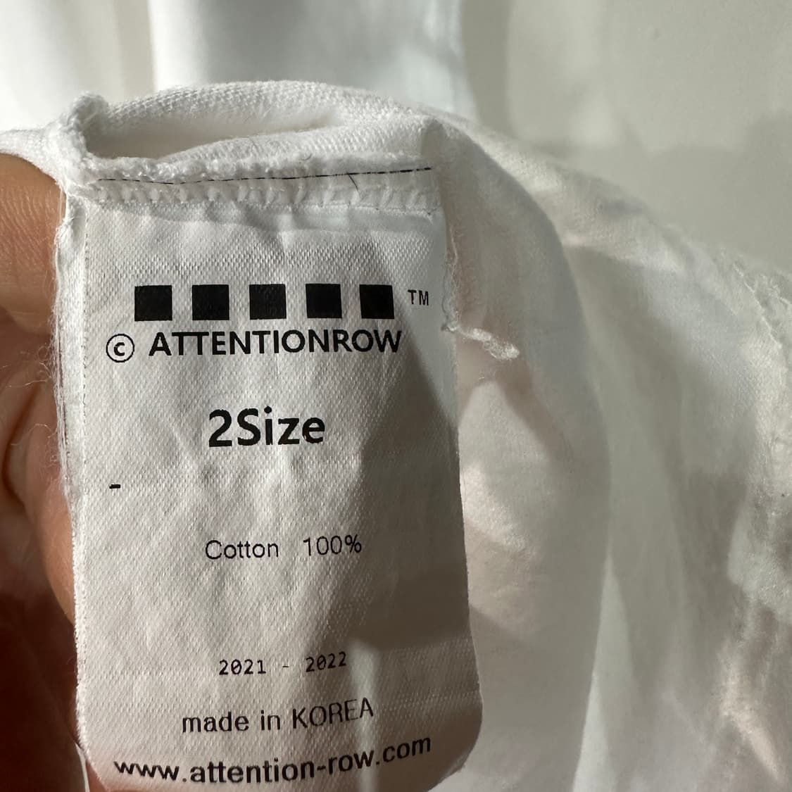 어텐션로우 kickit 반팔티 2size 상품이미지5