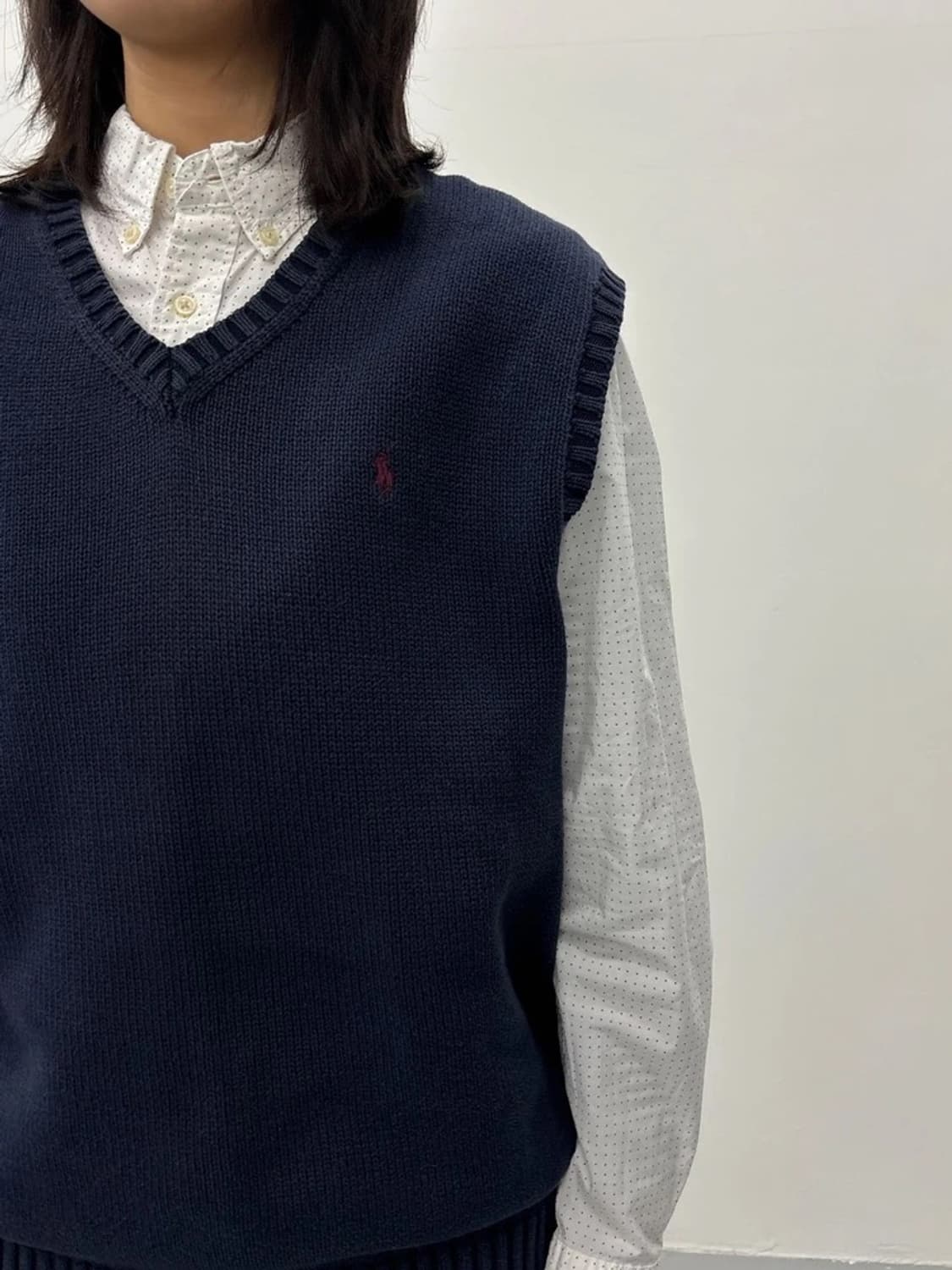 Polo Ralph Lauren Navy Knit Vest 상품이미지3