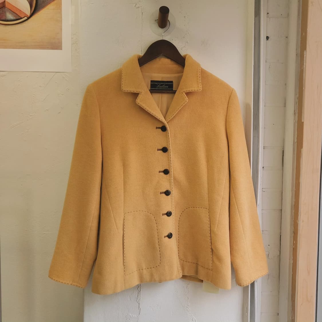 Leilian 앙고라울 스티치자켓 상품이미지1