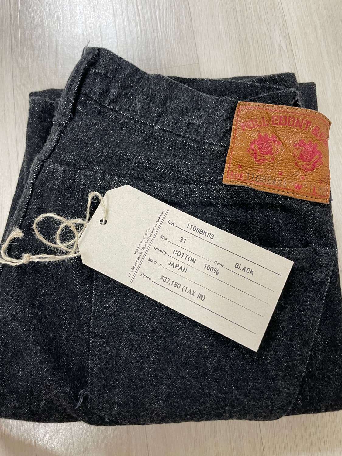 풀카운트 1108 블랙 수퍼스무스 상품이미지1