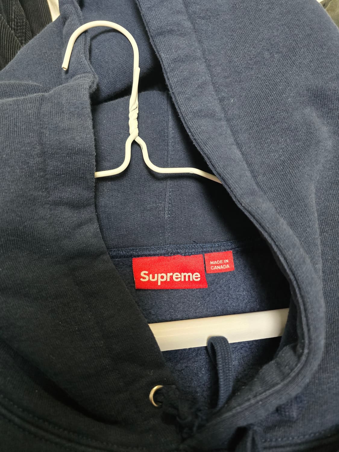 25ss 슈프림 S로고 후드 네이비 XL 상품이미지5