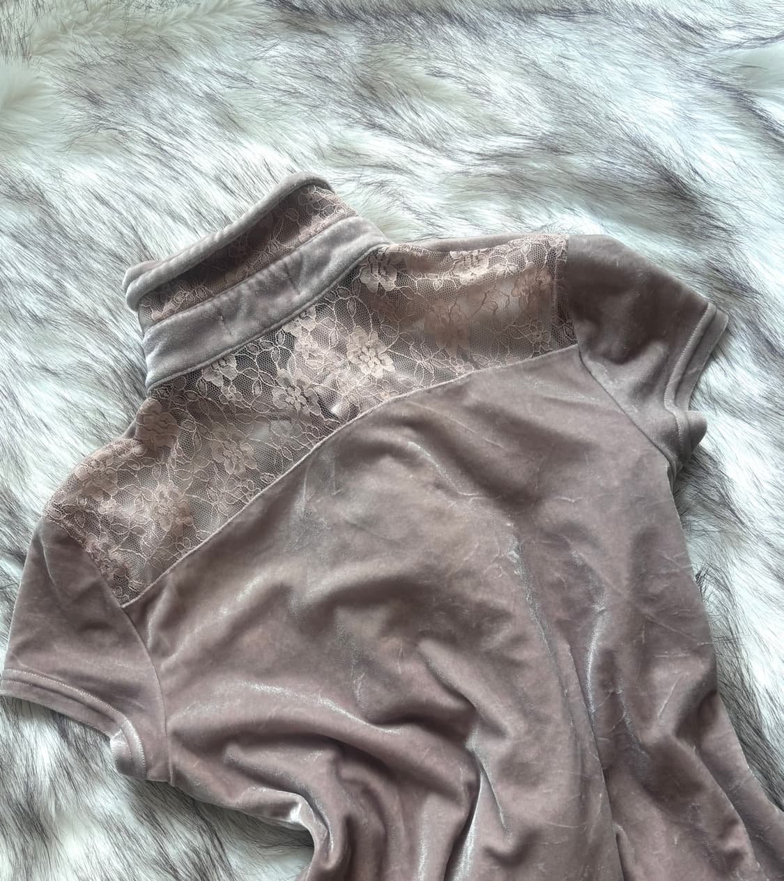 빈티지 페어리 오리엔탈 벨벳 블라우스 탑 상품이미지2