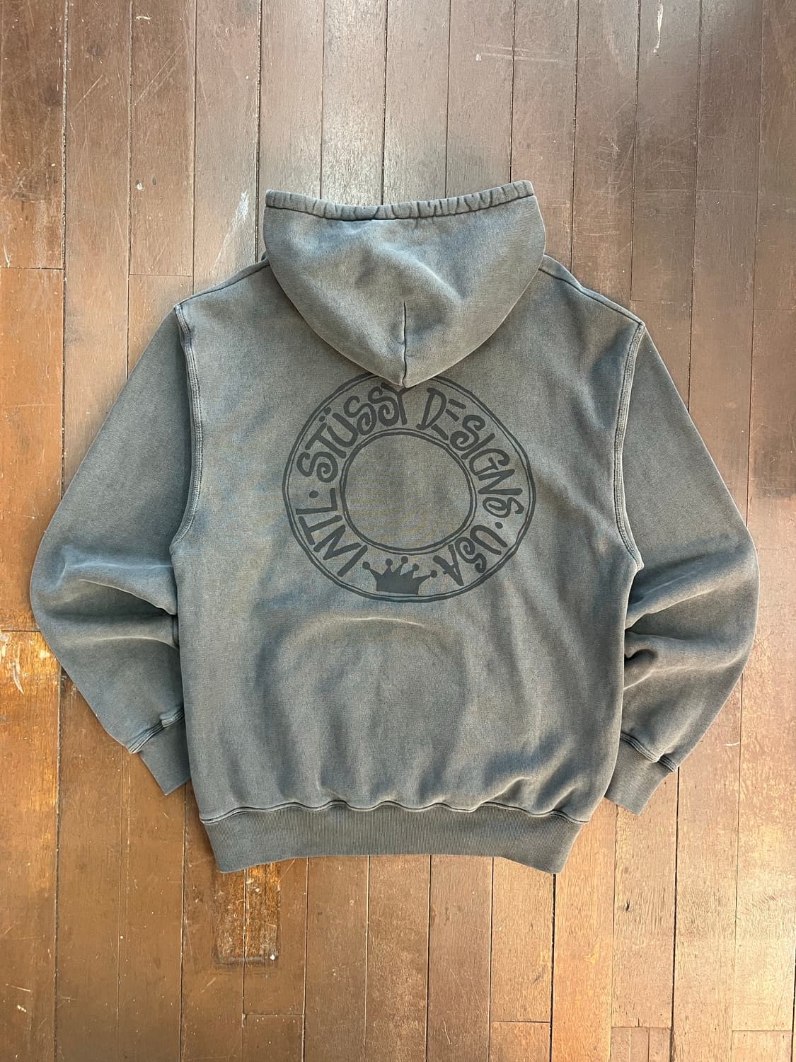 스투시 부아나 후드 차콜 상품이미지5