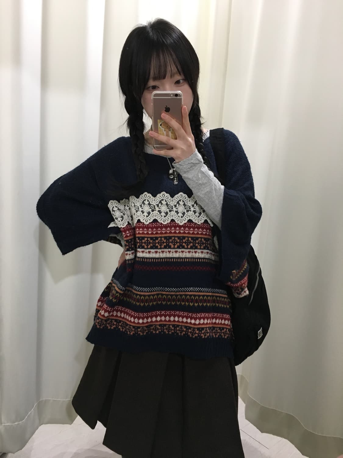 노르딕 오버핏 레이어드 니트 상품이미지6