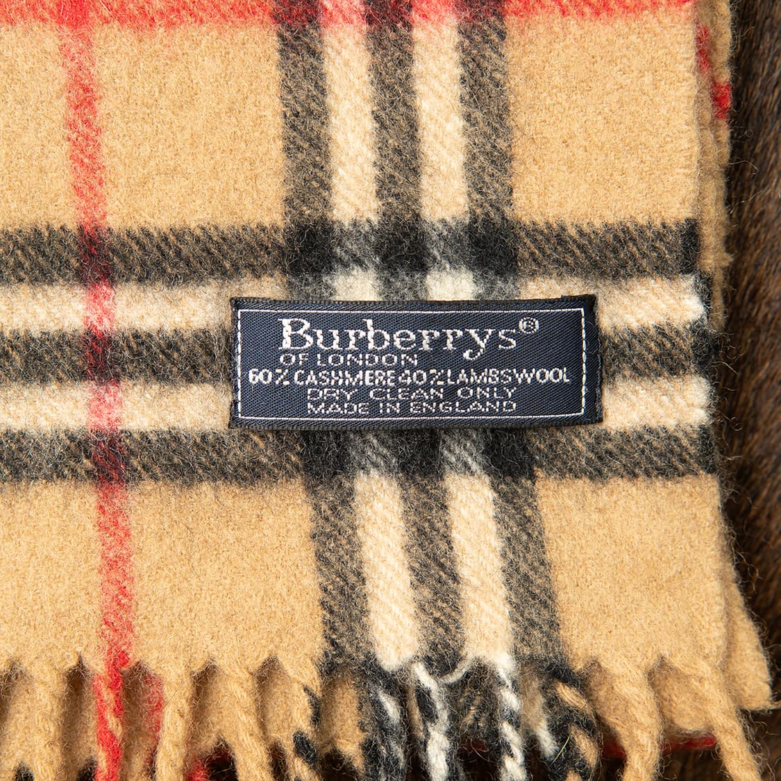 [정품] 80s~ 버버리 Burberrys 캐미시머+울 머플러 노바체크  상품이미지3