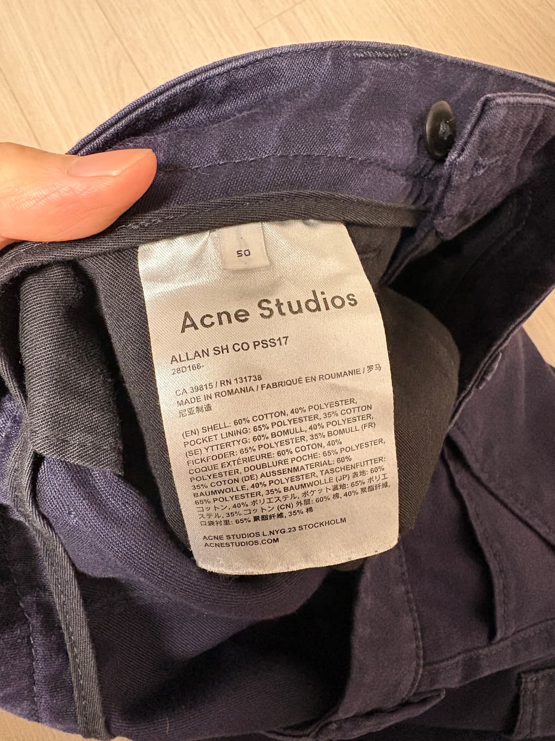 Acne Studios ALLAN Shorts 50 상품이미지2