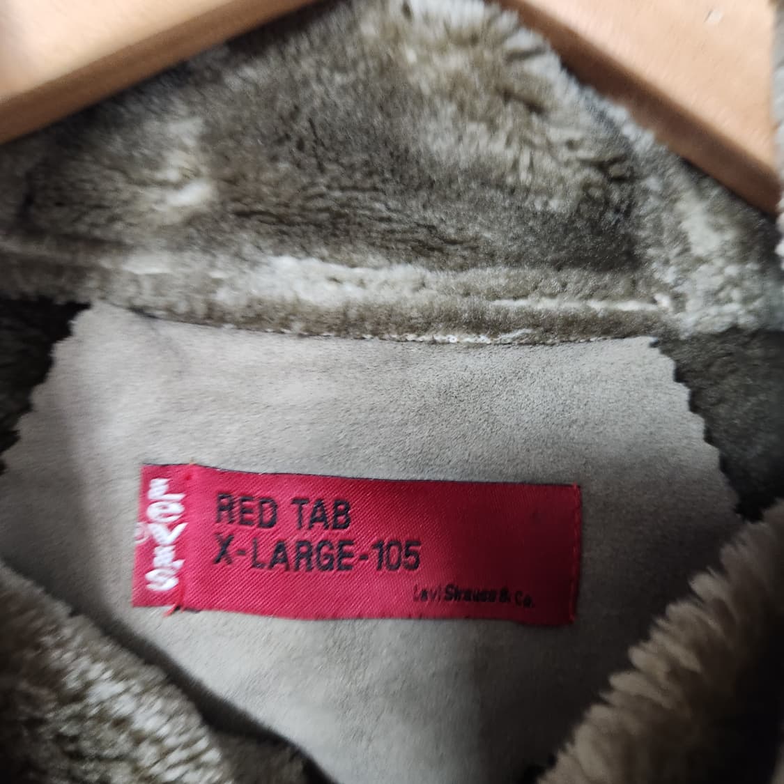 J18 [105] 리바이스 오리지날 레드탭 스위이드 더플 코트 상품이미지4