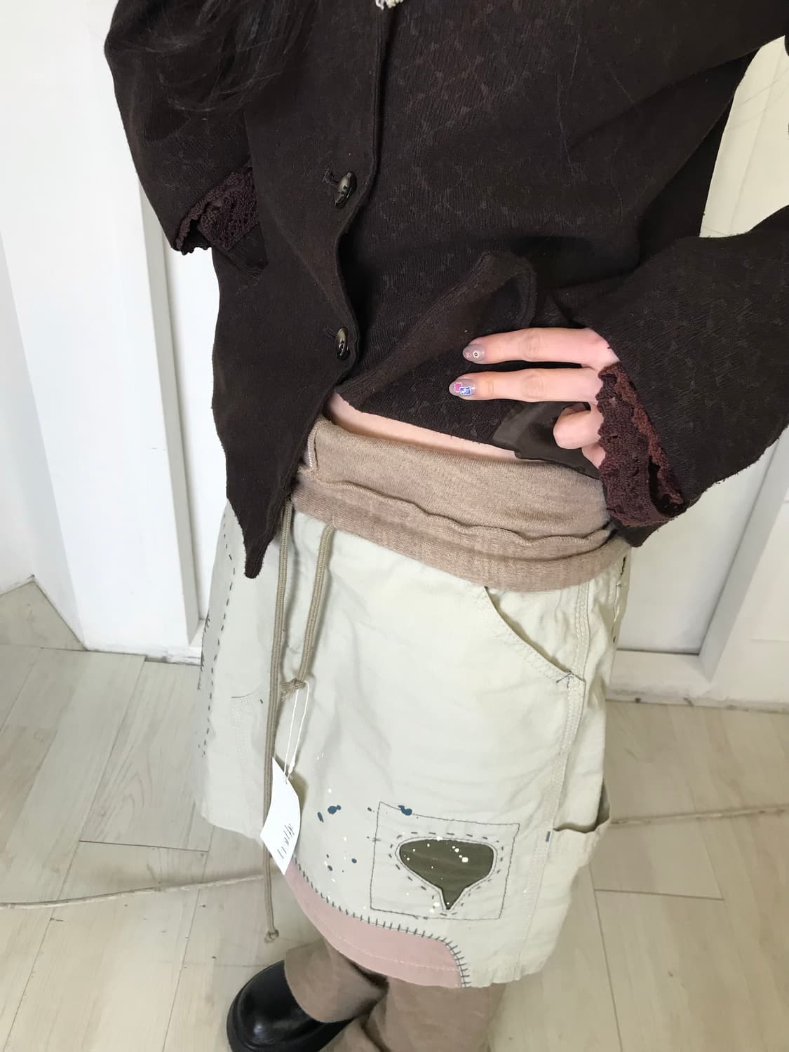 빈티지 레이스 디테일 자켓 상품이미지4