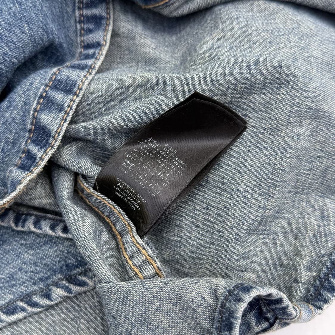 RRL 더블알엘 데님 웨스턴 셔츠 블루 상품이미지6