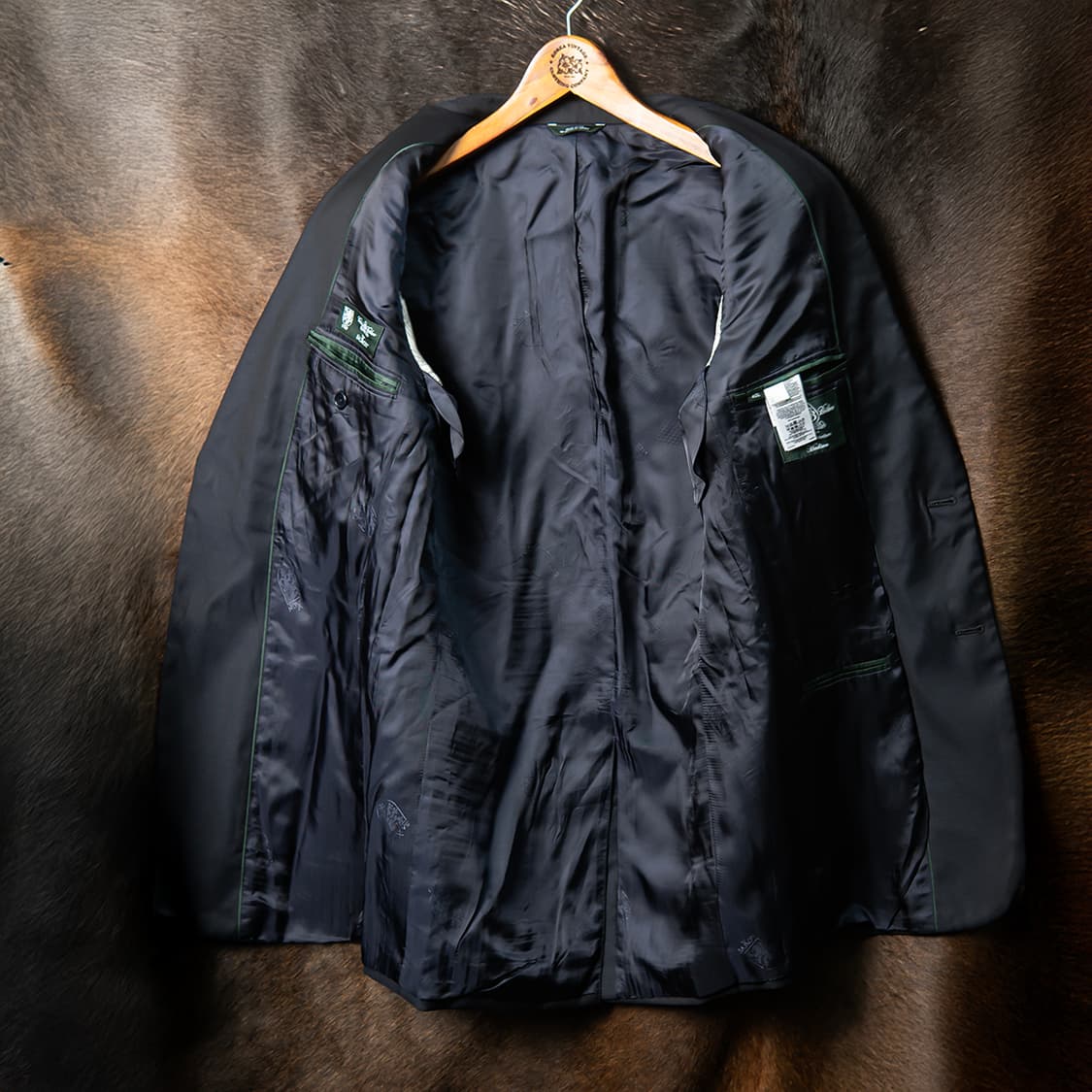 [40L] 브룩스브라더스 컨트리클럽 SAXXON 울 금장 블레이져 네이비 상품이미지10