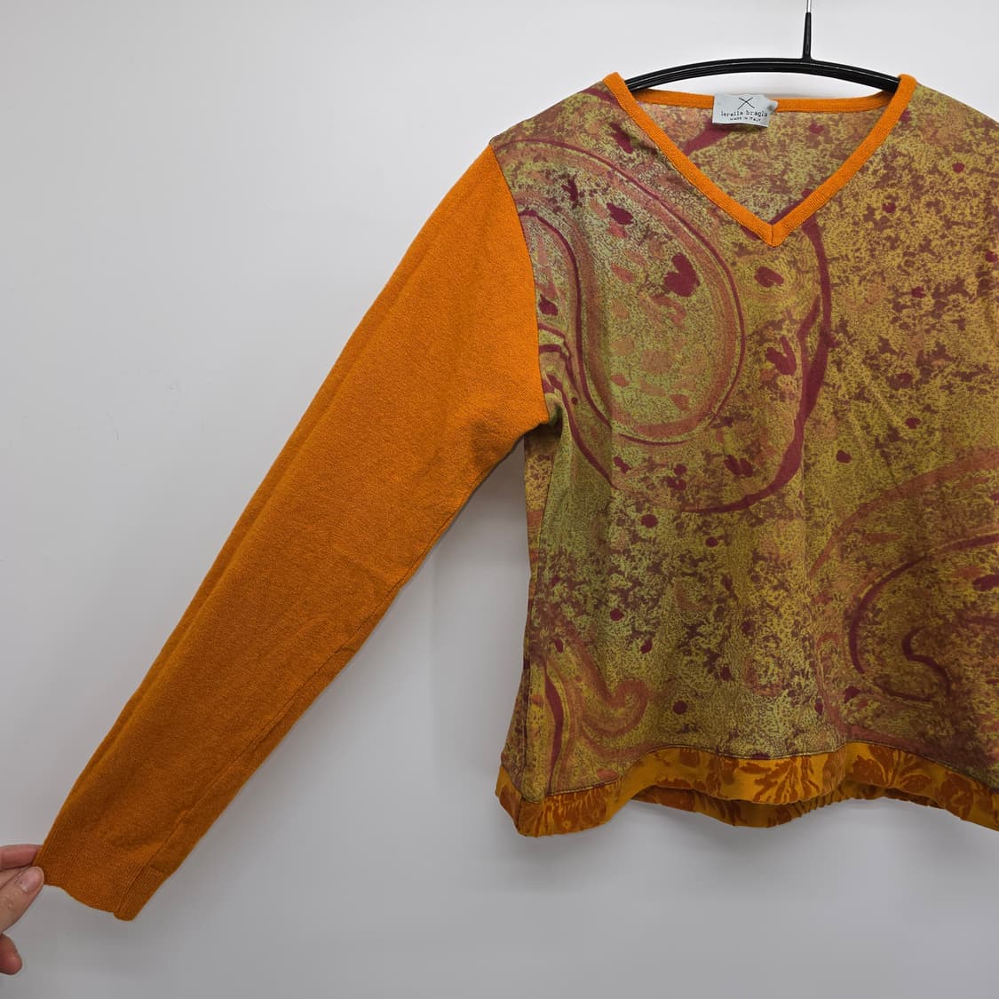 이탈리아 디자이너 유니크 빈티지 블라우스 상품이미지3