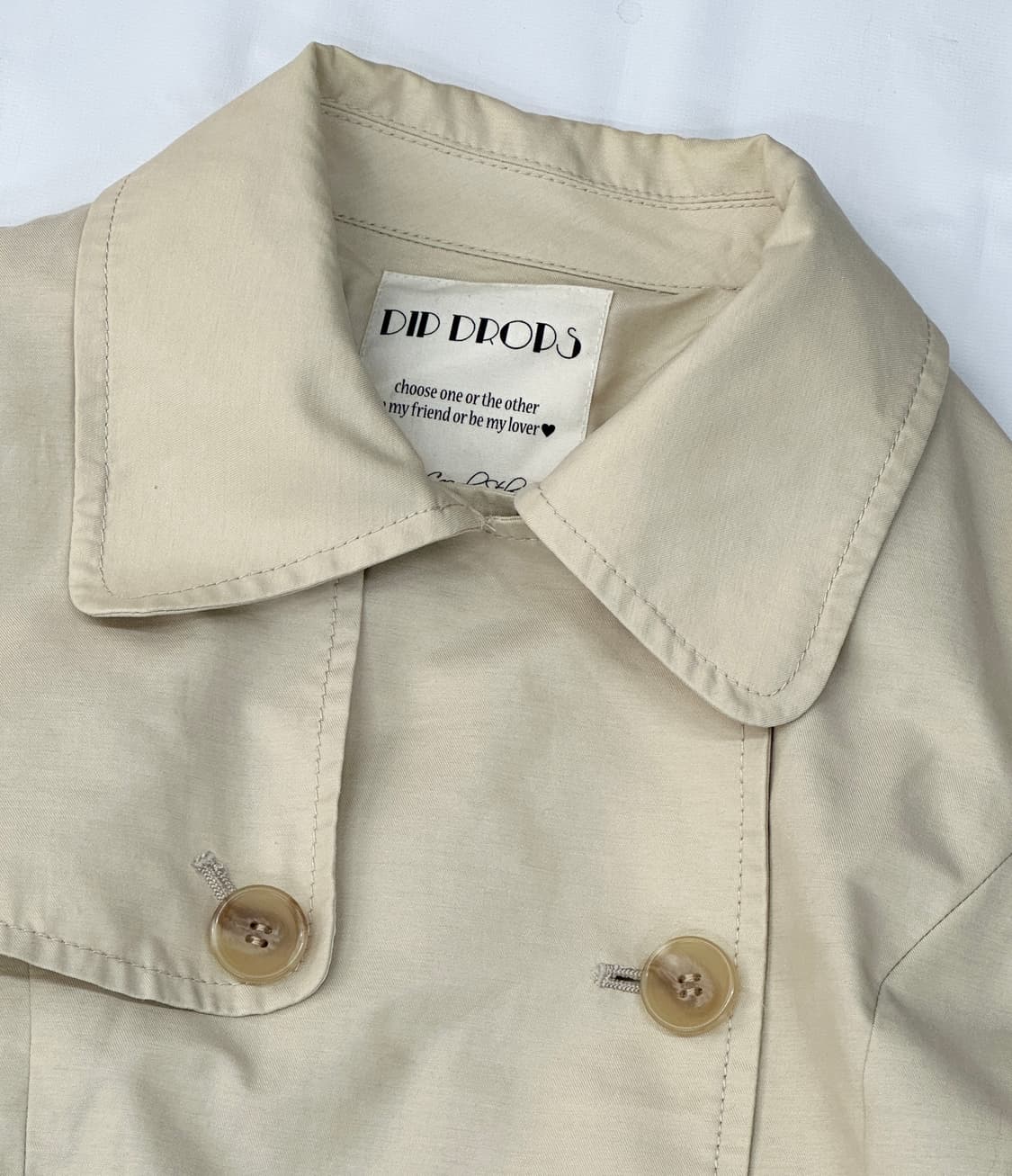 🤎너닿 세라 러블리 베이지 트렌치 코트🤎라떼갸루 히메갸루 봄 가을 상품이미지4