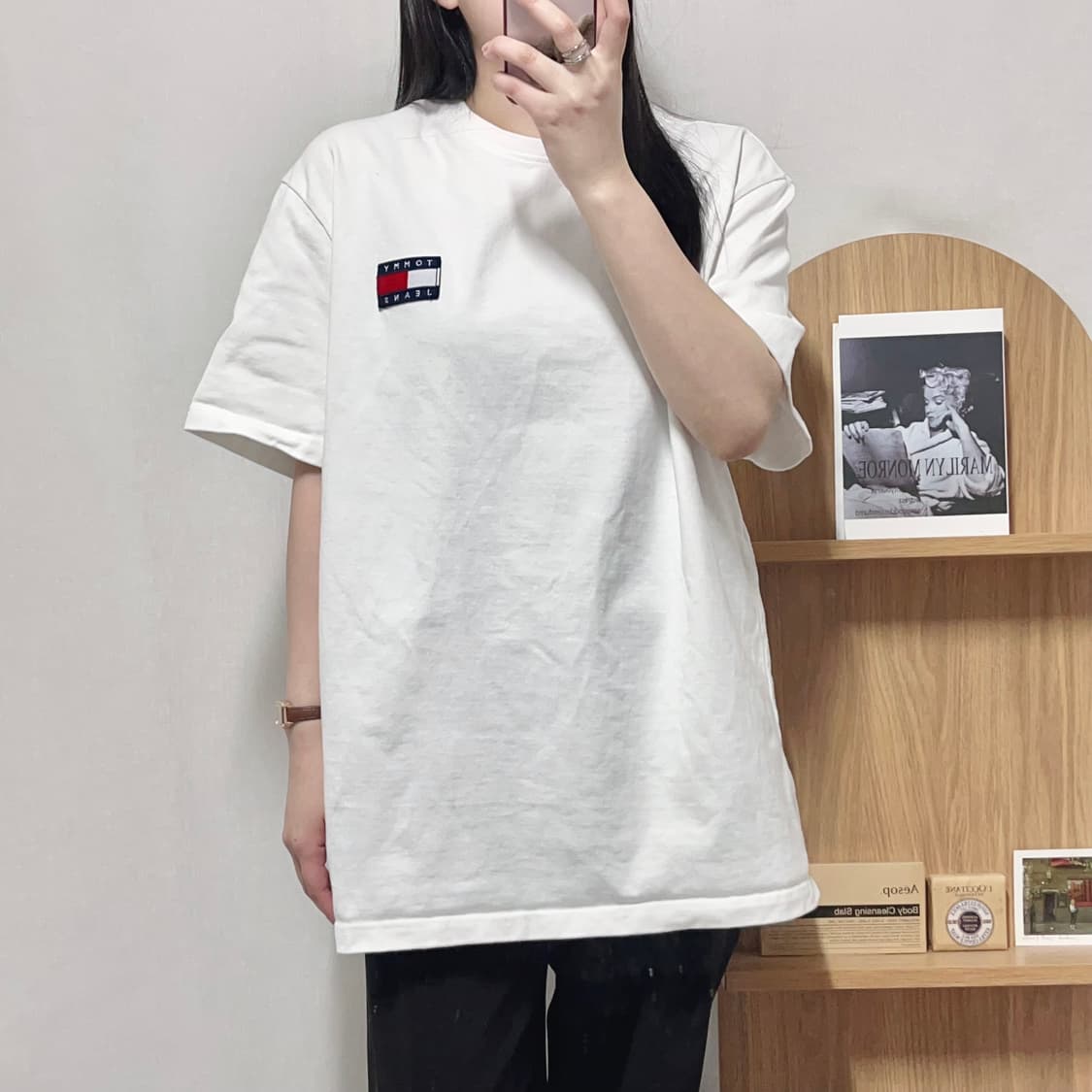 [정품] 타미 화이트 패치로고 반팔티 [ XL ] 상품이미지2