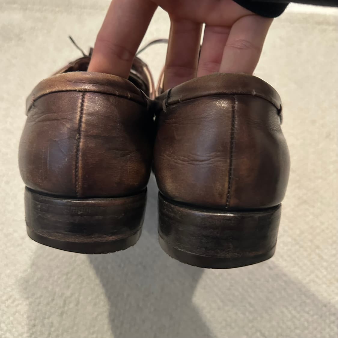 00s 제냐 Zegna XXX Couture 캡토 옥스포드 구두 상품이미지8