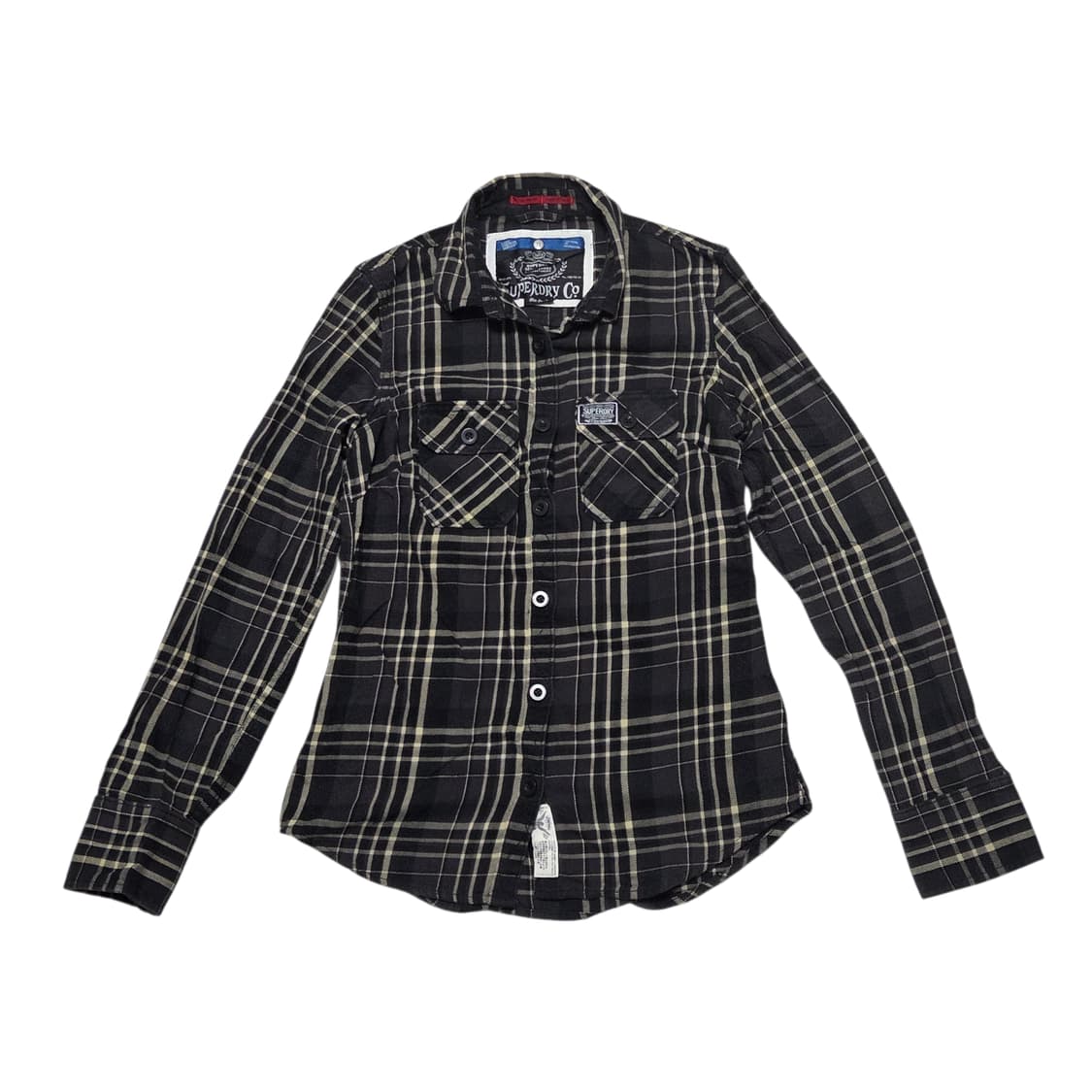 Superdry 슈퍼드라이 빈티지 투포켓 체크 패턴 셔츠 상품이미지1