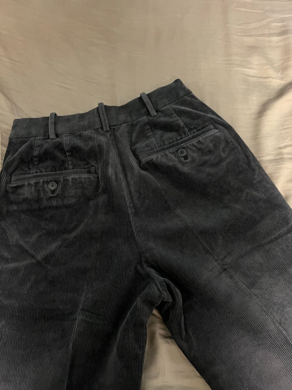 유니클로 코듀로이 골덴바지 다크그레이 xs 새제품 상품이미지3