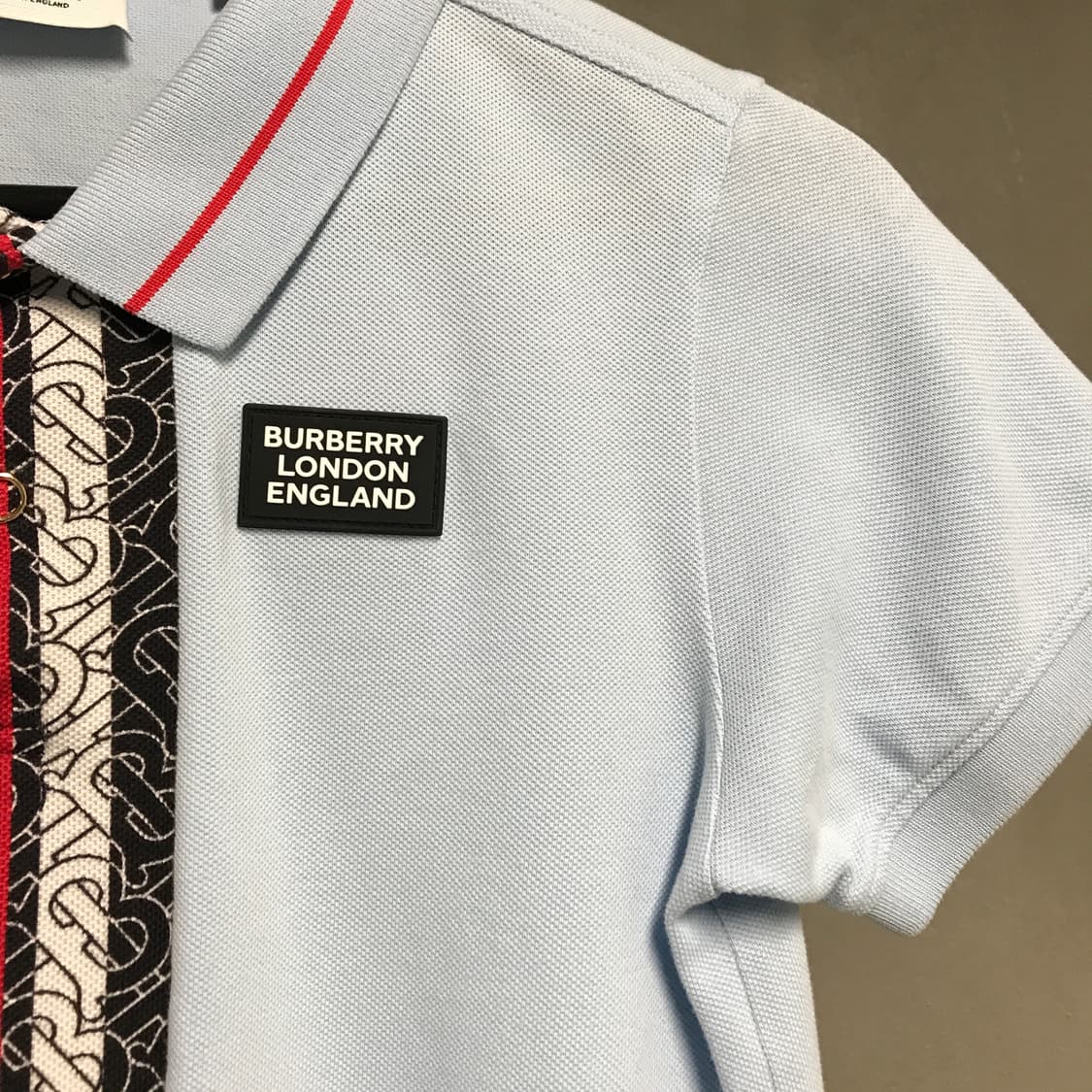 버버리 PK 반팔 카라티 14Y(W) 상품이미지4