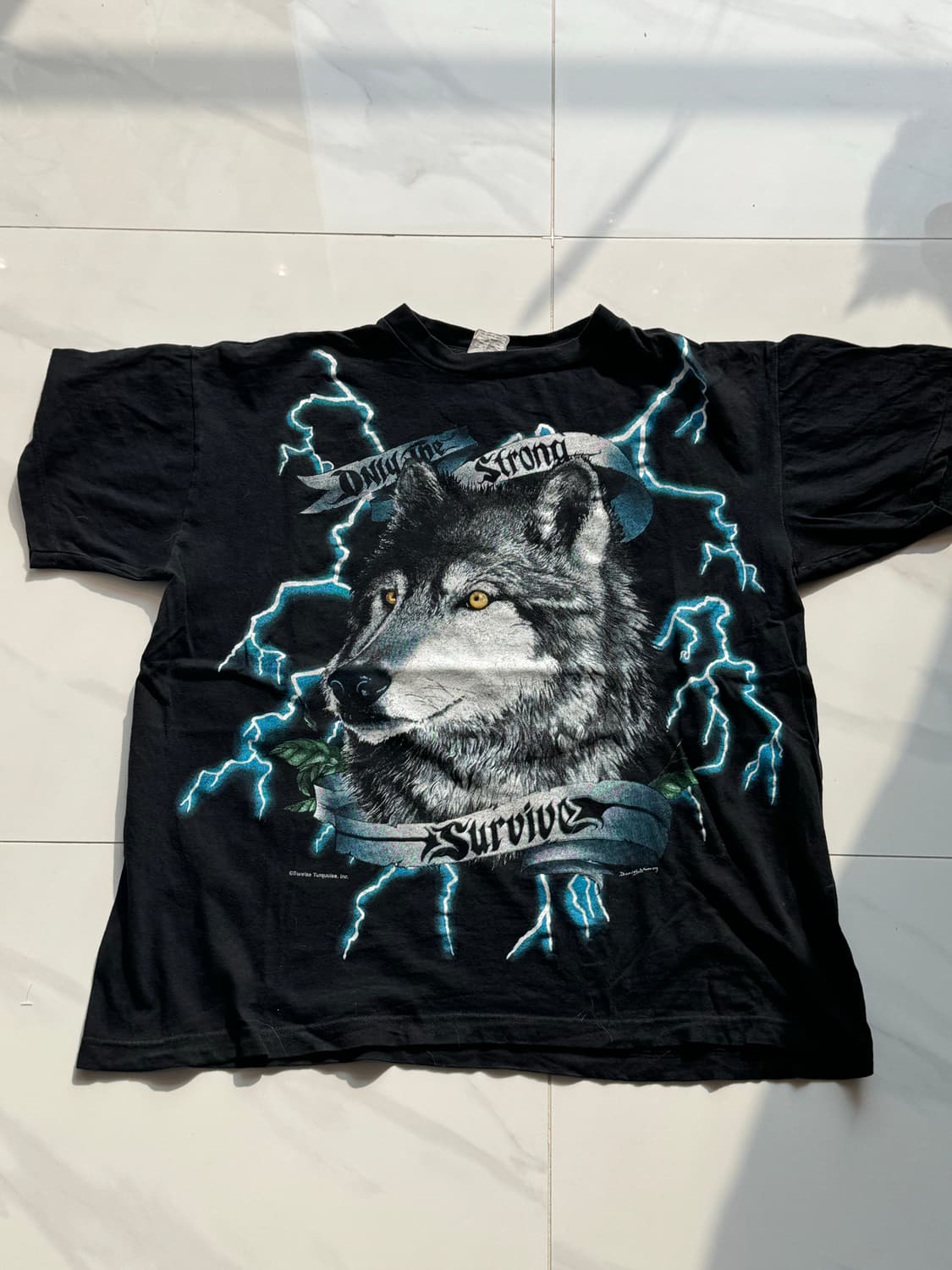 90s 아메리카썬더 늑대티셔츠 상품이미지1