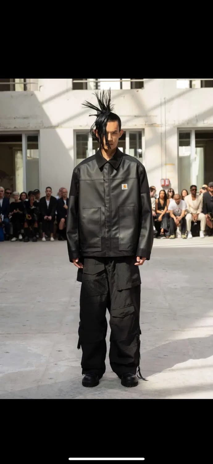 준야와타나베 칼하트 레더패치 워크자켓 상품이미지1